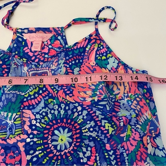 Lilly Pulitzer || Dusk Silk Tank Top No Prob Llama XS - Picture 5 of 8